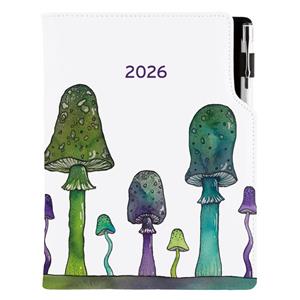 Diary DESIGN daily A5 2026 CZ - Mushrooms