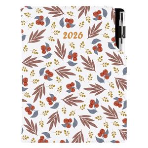 Diary DESIGN daily A5 2026 CZ - Rowan berry