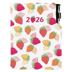 Diary DESIGN daily A5 2026 CZ - Strawberry
