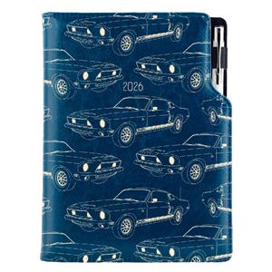 Diary DESIGN daily A5 2026 SK - blue - Mustang