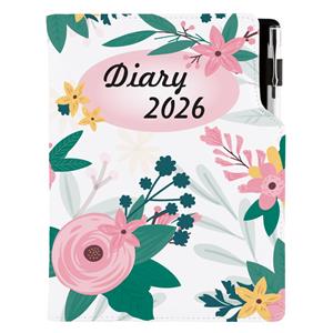 Diary DESIGN daily A5 2026 SK - Flowers