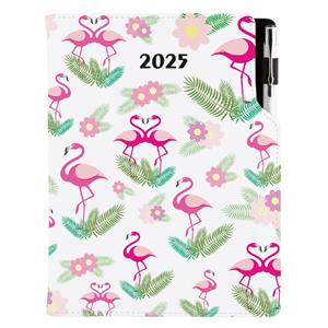 Diary DESIGN daily B6 2025 PL - Flamingo
