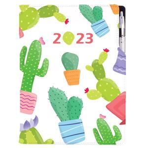 Diary DESIGN weekly A4 2023 - Cactus