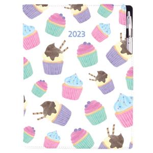 Diary DESIGN weekly A4 2023 - Cupcake
