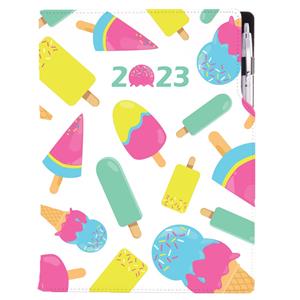 Diary DESIGN weekly A4 2023 - Ice lollies