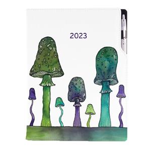 Diary DESIGN weekly A4 2023 - Mushrooms