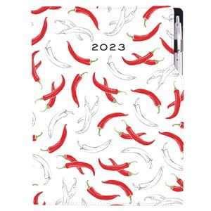 Diary DESIGN weekly A4 2023 PL - Chilli
