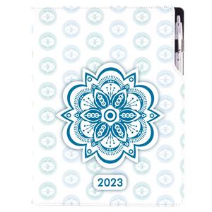 Diary DESIGN weekly A4 2023 PL - Mandala blue