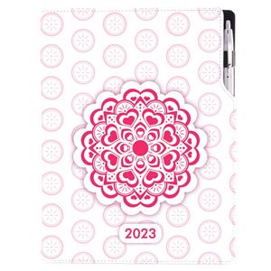 Diary DESIGN weekly A4 2023 PL - Mandala red