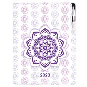 Diary DESIGN weekly A4 2023 PL - Mandala violet