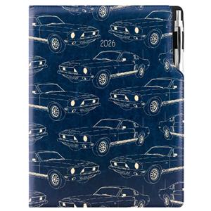 Diary DESIGN weekly A4 2026 CZ - blue - Mustang