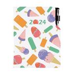 Diary DESIGN weekly A5 2024 CZ - Ice lollies