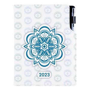 Diary DESIGN weekly B5 2023 - Mandala blue