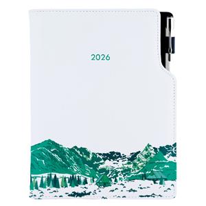 Diary DESIGN weekly B5 2026 CZ - white - Mountains