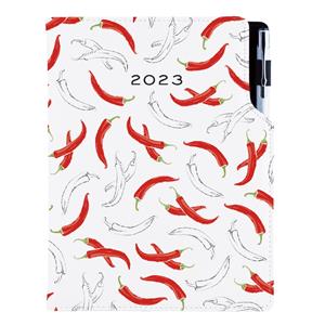Diary DESIGN weekly B6 2023 - Chilli