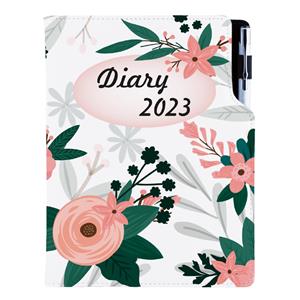 Diary DESIGN weekly B6 2023 - Flowers