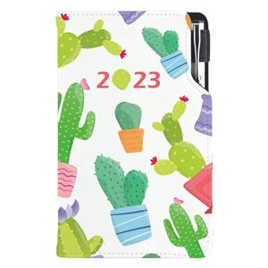 Diary DESIGN weekly pocket 2023 CZ - Cactus