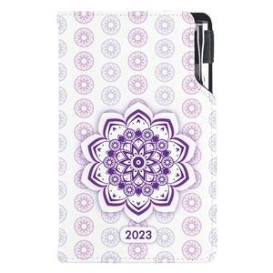 Diary DESIGN weekly pocket 2023 CZ - Mandala violet