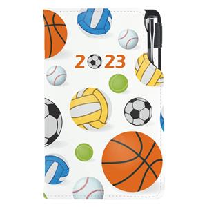 Diary DESIGN weekly pocket 2023 CZ - Sport