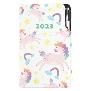 Diary DESIGN weekly pocket 2023 CZ - Unicorn