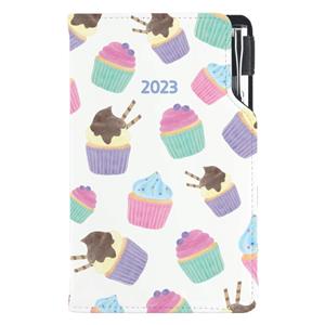 Diary DESIGN weekly pocket 2023 PL - Cupcake