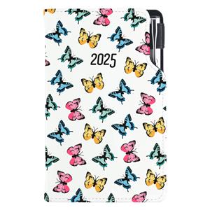 Diary DESIGN weekly pocket 2025 CZ - Color Butterfly