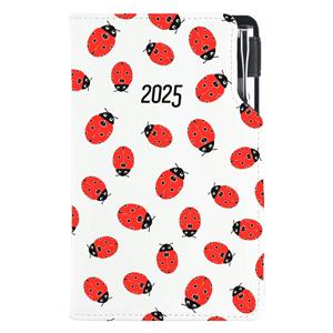 Diary DESIGN weekly pocket 2025 CZ - Ladybug