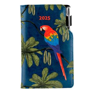 Diary DESIGN weekly pocket 2025 PL - blue - parrot