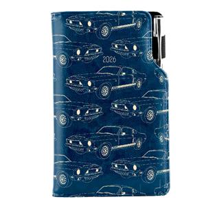 Diary DESIGN weekly pocket 2026 CZ - blue - Mustang