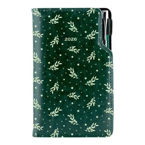 Diary DESIGN weekly pocket 2026 CZ - green - Branches