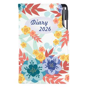 Diary DESIGN weekly pocket 2026 PL - Autumn flowers