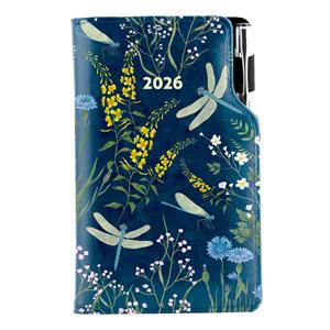 Diary DESIGN weekly pocket 2026 PL - blue dragonflies