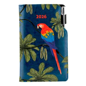 Diary DESIGN weekly pocket 2026 PL - blue - parrot