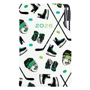 Diary DESIGN weekly pocket 2026 PL - Hockey