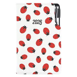 Diary DESIGN weekly pocket 2026 PL - Ladybug