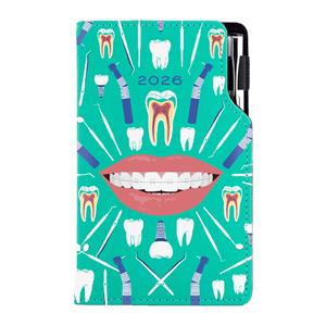 Diary DESIGN weekly pocket 2026 Polish - mint - Dentist