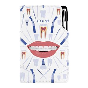 Diary DESIGN weekly pocket 2026 Polish - white - Dentist