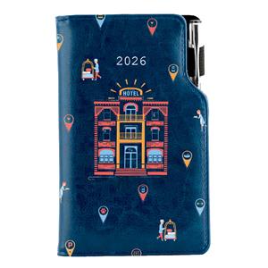 Diary DESIGN weekly pocket 2026 SK - blue - Hotel