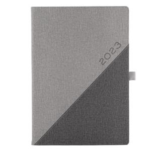 Diary DIEGO daily A4 2023 Polish - grey/dark grey
