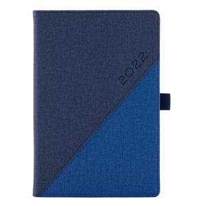 Diary DIEGO daily A5 2022 Czech - blue/dark blue