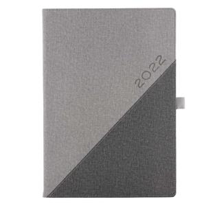 Diary DIEGO weekly A4 2022 - grey/dark grey