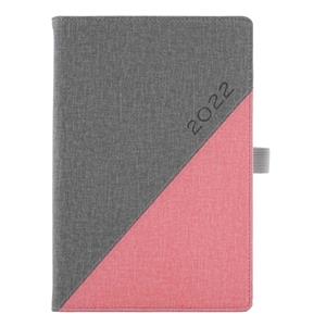Diary DIEGO weekly special A5 2022 - grey/pink