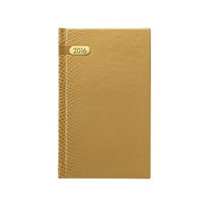 Diary Dorato 2016 weekly pocket - gold