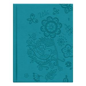 Diary Flora 2016 weekly - turquoise