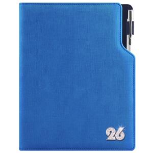 Diary GEP CRYSTAL daily A5 2026 Polish - blue