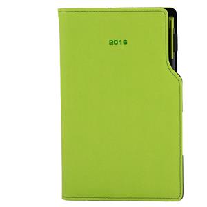 Diary GEP with ballpoint weekly pocket 2016 Slovak - light green