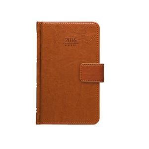 Diary Kastor with loop 2016 weekly pocket - brown