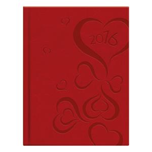 Diary Love 2016 weekly - red