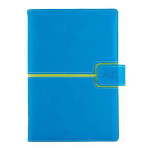 Diary MAGNETIC daily A5 2023 Czech - blue/green