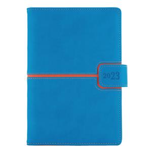 Diary MAGNETIC daily A5 2023 Polish - blue/orange